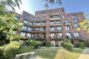 Moderne 1-Zimmer Neubauwohnung (Bj. 2023) für 1 Person mit Balkon und  Weitblick – Leverkusenstraße 40, 22761 Bahrenfeld, Hamburg – Vorschaubild 1