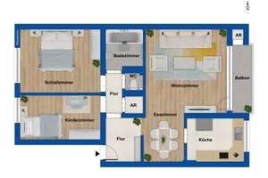 Schöne 3-Zimmer-Wohnung in Duisburg-Röttgersbach – Die vollständige Adresse der Immobilie erhältst du vom Anbieter., 47169 Röttgersbach, Duisburg – Vorschaubild 10