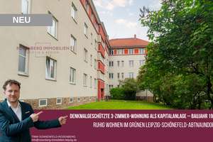 Gepflegte 3-Zimmer-Kapitalanlage im charmanten Altbau – Baujahr 1935 
in Leipzig / Schönefeld