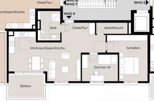 Moderne, barrierefreie 3-Zimmer Wohnung, TG-Stellplatz optional möglich – Die vollständige Adresse der Immobilie erhältst du vom Anbieter., 70599 Plieningen (Ortsteil), Stuttgart – Vorschaubild 2