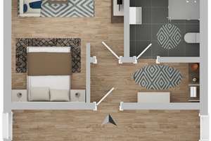 Modernisierte 1,5-Zimmer-Wohnung, Balkon, Stellplatz, E-Ladesäule – 44369 Huckarde (Ortsteil), Dortmund – Vorschaubild 11