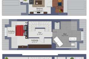 ERSTBEZUG! Exklusive 2,5-Zimmer-Maisonettewohnung mit Townhouse-Feeling – Die vollständige Adresse der Immobilie erhältst du vom Anbieter., 81241 Pasing, München – Vorschaubild 13