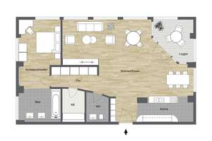 Stilvolles Loft-Ambiente in Bi-City: Moderne 2 Zimmer-Wohnung mit Loggia und PKW-Stellplatz – Die vollständige Adresse der Immobilie erhältst du vom Anbieter., 33602 Mitte, Bielefeld – Vorschaubild 19
