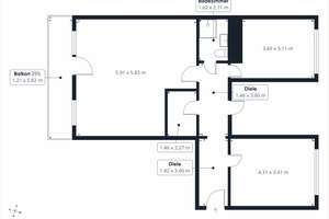 3-Raumwohnung in ruhiger Lage – Am Schwalbennest 14, 4205 Schönau, Leipzig – Vorschaubild 2