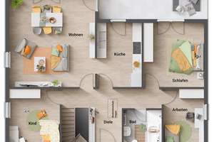 Der Bungalow mit der charmanten Form – ausgefallen und praktisch – Die vollständige Adresse der Immobilie erhältst du vom Anbieter., 75245 Neulingen – Vorschaubild 5