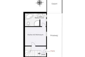 Erstbezug nach Renovierung! Charmantes Zechenhaus zur Miete mit eigenem Carport in Moers-Hochstraß – 47443 Hochstraß, Moers – Vorschaubild 9