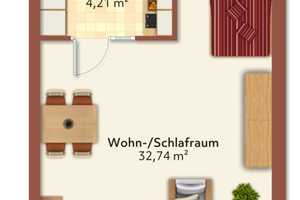 Objekt Nr. 329_3,  40597 Düsseldorf Benrath
1-Zimmer-Appartement mit Balkon + Tiefgaragenstellplatz – Düsseldorf – Vorschaubild 14