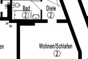Vollmöblierte, renovierte 1-Zimmerwohnung im Zooviertel – Weseler Straße 16, 40239 Düsseldorf – Vorschaubild 8