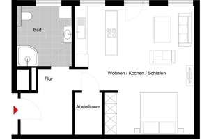 ERSTBEZUG: Stilvolle 50 m² 1-Zimmer-Wohnung in zentraler Lage mit EBK & Parkett – Außer der Schleifmühle 4, 28203 Ostertor, Bremen – Vorschaubild 5