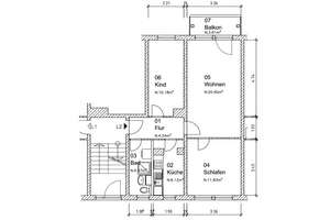 3 Zimmerwohnung mit Balkon in ruhiger Lage – Weferlinger Straße 2, 39110 Stadtfeld West, Magdeburg – Vorschaubild 2