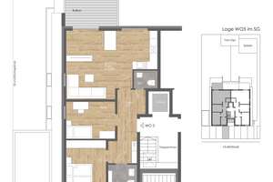 Reserviert !! WHG 05: Neubauwohnung im Dachgeschoss links mit großen Balkon und Stellplatz – Fährstr. 22, 51371 Hitdorf, Leverkusen – Vorschaubild 3