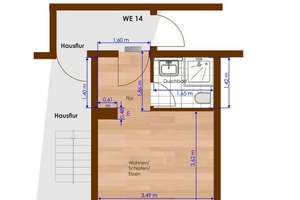 CHEMNITZ / 1 ZIMMER-APPARTEMENT MIT BALKON – Kanzlerstraße 1, 9112 Kaßberg, Chemnitz – Vorschaubild 12