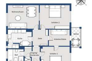 4-Zimmer Altbauwohnung in Top-Zustand – Die vollständige Adresse der Immobilie erhältst du vom Anbieter., 90402 Tullnau, Nürnberg – Vorschaubild 24