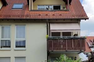 Vermietete 2-Zi.-DG-Wohnung mit Balkon, TG, Dresden-Weißig
