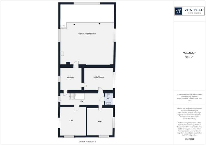 Hauptgebäude -Obergeschoss