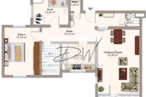 3-Zimmerwohnung mit Balkon in gefragter Lage – Weidigweg 13, 64297 Eberstadt, Darmstadt – Vorschaubild 14