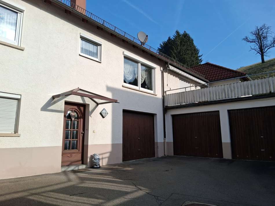Eingang und Doppelgarage Anbau