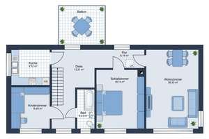 ländl. Anwesen, Teilvermietet, 5 WE + 107qm Gewerbefl. 817,- Euro/m²,  JNKM über 40T€ mgl.! – Scharnhorststraße 12, 6686 Großgörschen – Vorschaubild 9