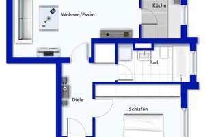 Attraktive 2 Zimmer Wohnung mit TG Stellplatz in Wiesbaden - Ideal als Kapitalanlage oder Eigenbedar – Die vollständige Adresse der Immobilie erhältst du vom Anbieter., 65189 Südost, Wiesbaden – Vorschaubild 11