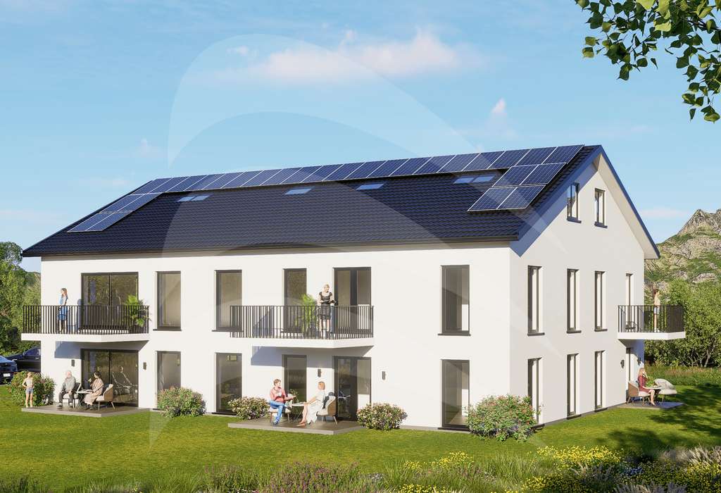 Immobilie in Donaustauf - KFW40 mit QNG und 180qm Fläche: Riesige 4-Zimmer-Maisonette-Wohnung mit 3 weiteren Räumen im UG - Bild 2