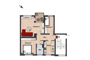 Gut geschnittene 3-Zimmer-Wohnung// 3.OG links – Bartenslebenring 49, 38448 Wolfsburg – Vorschaubild 3