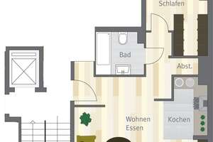 Waldstraßenviertel! 2-Raum-ETW mit Aufzug & Tiefgarage – Waldstraße 39, 4105 Zentrum-Nordwest, Leipzig – Vorschaubild 2