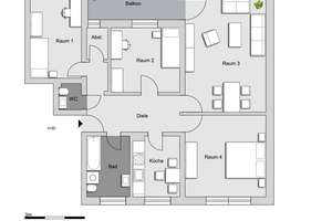 moderne 4-Zimmer-Wohnung in Erlangen Sieglitzhof – Eskilstunastr. 13, 91054 Sieglitzhof, Erlangen – Vorschaubild 2