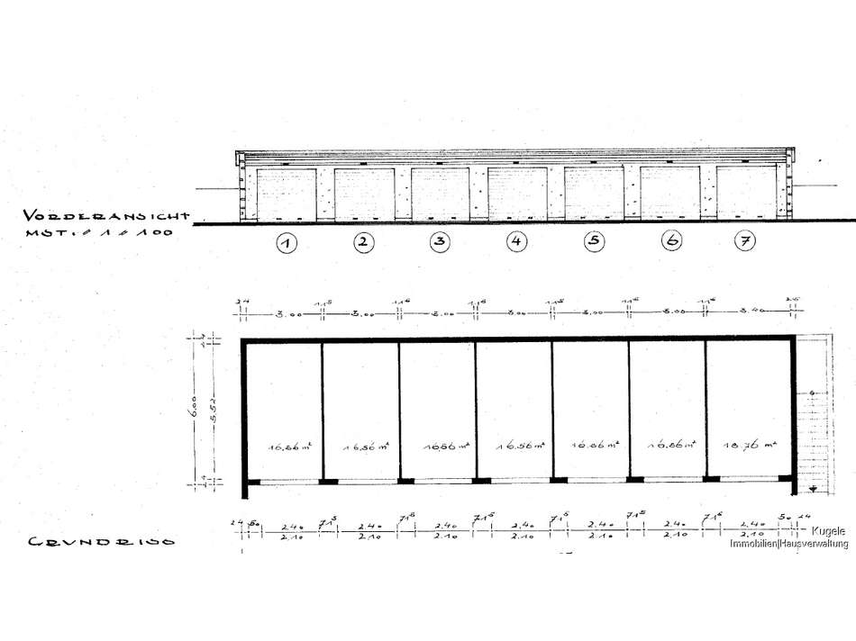 Grundriss Garage