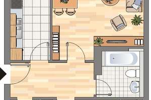 2-Zimmer-Wohnung in Dortmund Eving – 44339 Eving (Ortsteil), Dortmund – Vorschaubild 3