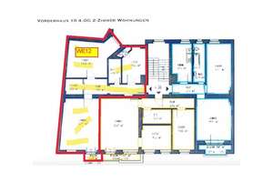 "Vermietete 2 Zimmer Altbauwohnung mit Balkon im Rudolfkiez, Eigenbedarf möglich" – Boedikerstraße 10, 10245 Friedrichshain, Berlin – Vorschaubild 9