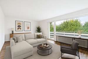 Helles Wohngefühl: Erdgeschosswohnung mit großzügigen Fensterfronten, Balkon und Stellplatz – Die vollständige Adresse der Immobilie erhältst du vom Anbieter., 44267 Berghofen, Dortmund – Vorschaubild 1