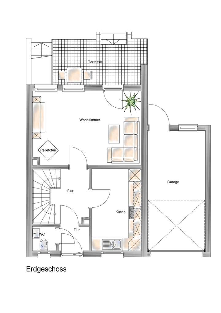 - Grundriss Erdgeschoss -