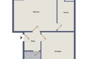 Renovierte 2-Zimmer-Dachgeschosswohnung mit Balkon und Stellplatz – Die vollständige Adresse der Immobilie erhältst du vom Anbieter., 46045 Altstadt-Süd, Oberhausen – Vorschaubild 8