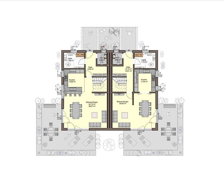 Grundrissbeispiel G134 EG