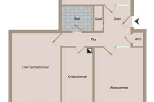 Neustart für tolle 3-Zimmerwohnung! – Die vollständige Adresse der Immobilie erhältst du vom Anbieter., 51069 Dellbrück, Köln – Vorschaubild 12