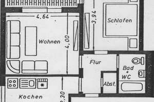 Krefeld, Bückerfeldstr. 2, schöne 55 qm, 2Zi , K, D, Bad, Balkon, – Bückerfeldstraße 2, 47803 Benrad-Nord, Krefeld – Vorschaubild 11