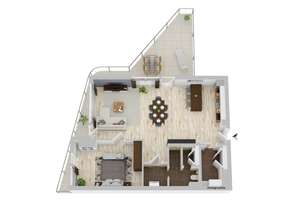 Exklusive 2-Zi-Wohnung im Marco-Polo-Tower - Hafen City mit großer Terrasse und Conciere-Service – Am Strandkai 3, 20457 HafenCity, Hamburg – Vorschaubild 22
