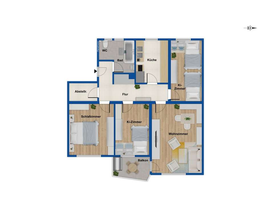 Blick Gemeinschaftsgarten