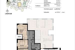 Ideale Familienwohnung im Hochparterre: 3-Zi. mit großzügigem Wohn-Ess-Küchen-Bereich und Balkon – Die vollständige Adresse der Immobilie erhältst du vom Anbieter., 81677 Echarding, München – Vorschaubild 17