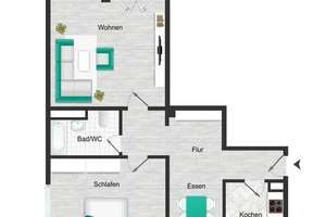 Gepflegte 2,5-Zimmer-Wohnung in München-Perlach-auch im Paket mit drei weiteren Wohnungen erwerbbar! – 81735 Neuperlach, München – Vorschaubild 29