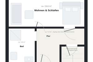 Helle 2-Zimmer-Dachgeschosswohnung mit Einbauküche – Kieler Straße 32, 4357 Mockau-Nord, Leipzig – Vorschaubild 15