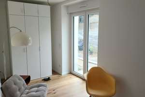 Vollmöblierte Neubau-Einzimmerwohnung in direkter Rhein-Nähe