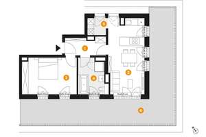 Smarte Penthouse-Wohnung mit großer Dachterrasse – Erich-Ollenhauer-Straße 39, 90427 Boxdorf, Nürnberg – Vorschaubild 2