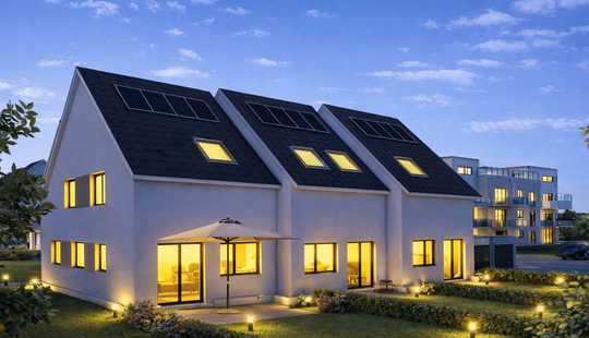 Bild von Neubau-Reihenendhaus in Rodgau-Dudenhofen – Effizienzhaus 55 mit Garten, Spitzboden & Ausbauoption