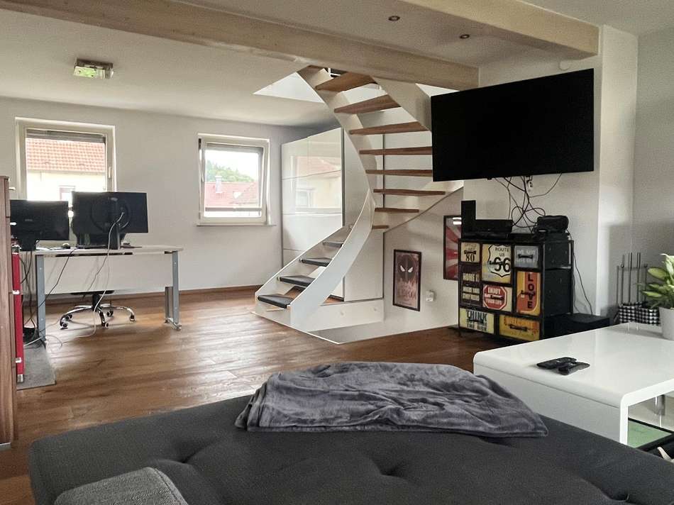 Wohnzimmer mit Kaminofen