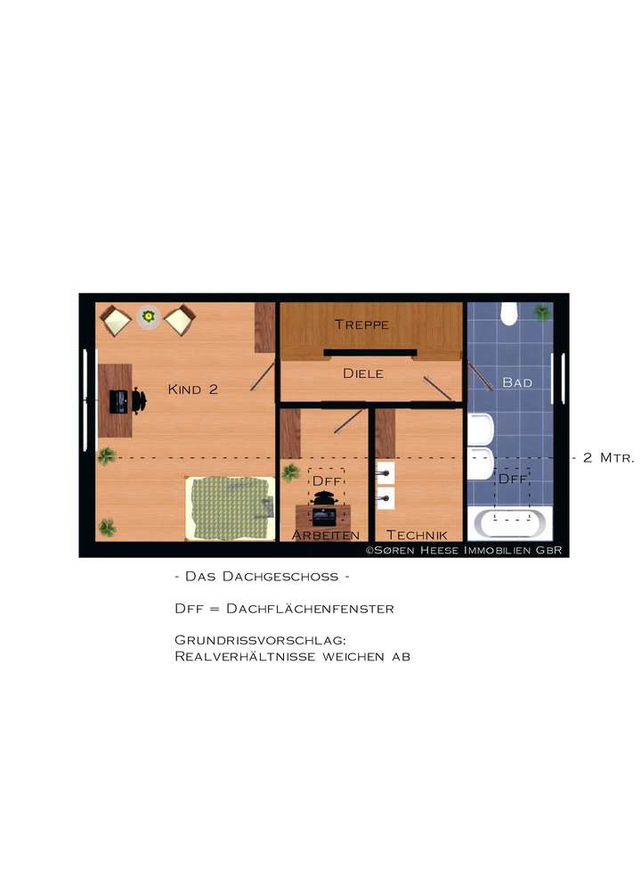 Grundrissvorschlag Studio