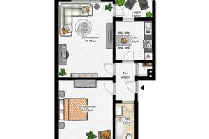 Solide 2-Zimmer-Wohnung in Bielefeld Mitte-Ost – 33609 Mitte, Bielefeld – Vorschaubild 11