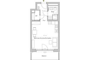 Modernes 1-Zimmer-Apartment mit Ausblick auf Leipzig – Dösner Weg 6, 4103 Zentrum-Südost, Leipzig – Vorschaubild 6
