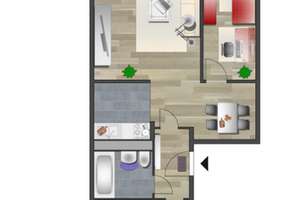 3-Raum-Wohnung mit Balkon und Opt. auf EBK – Albert-Köhler-Straße 69, 9122 Morgenleite, Chemnitz – Vorschaubild 5