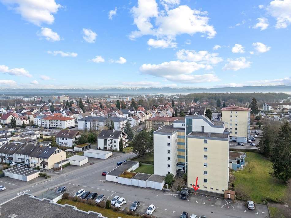 Stellplatz vor der Haustüre